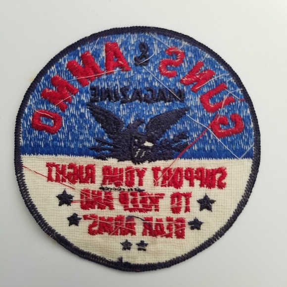 Vintage Guns & Ammo Magazine 2nd Amendment Right to Keep Bear Arms Patch M - Picture 3 of 4